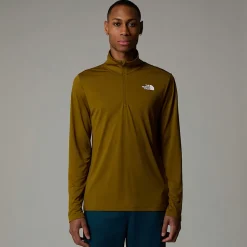 The North Face Męski T-shirt Z Długim Rękawem I Zamkiem O Długości 1/4 24/7