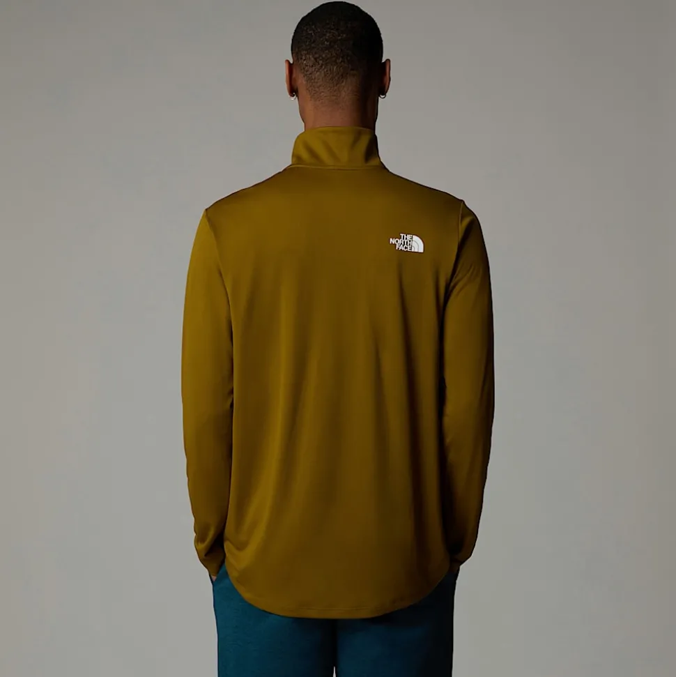 The North Face Męski T-shirt Z Długim Rękawem I Zamkiem O Długości 1/4 24/7