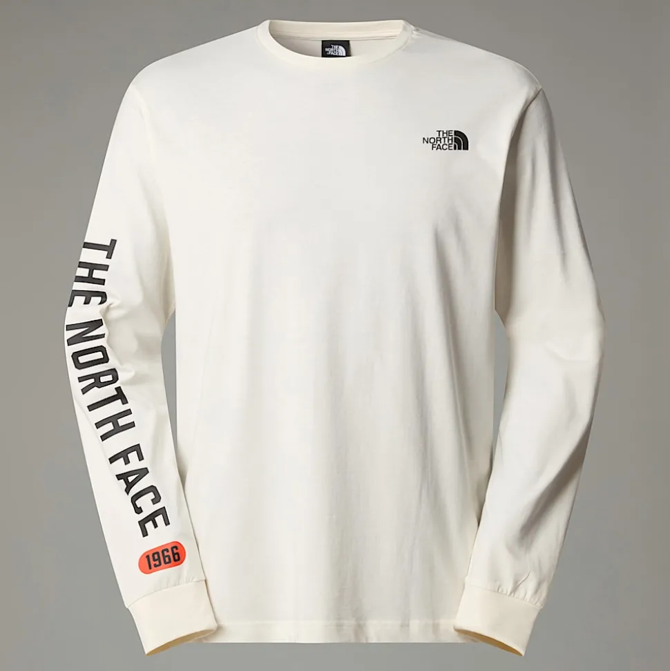 The North Face Męski T-shirt Z Długim Rękawem I Grafiką Varsity